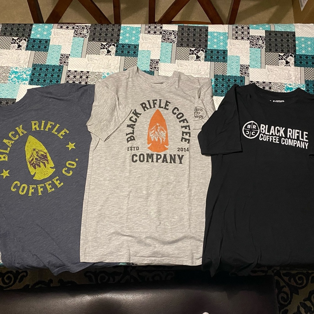 Mens Medium Black Rifle T-Shirt Pack (3)